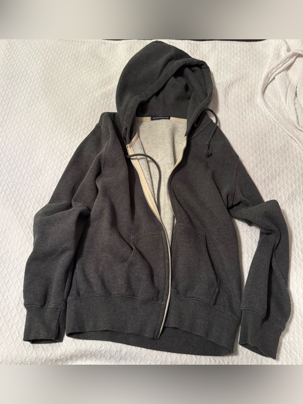 Brandy Melville Dark Charcoal Hooded Sweatshirt